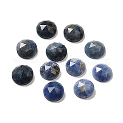 天然混合宝石カボション  多面カット  半円  染めと未染色の混合  6x2.8mm&nbsp;G-G835-A03