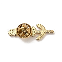 漫画のラベンダー合金エナメルピン バックパックの服用ブローチ  ミッドナイトブルー  花  16x12mm&nbsp;JEWB-S028-10A