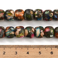 染色合成インペリアルジャスパービーズ連売り  バレル  カラフル  10x8mm  穴：1mm  約47~48個/連  15.28~15.47''（38.8~39.3センチメートル）&nbsp;GG-CBAA20A-03C