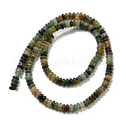 天然石インディアン瑪瑙ビーズ連売り  ロンデル  4~4.5x2~2.5mm  穴：1.2mm  約155~163個/連  15.24''~15.31''（38.7~38.9センチメートル）&nbsp;G-K343-C04-01