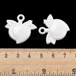 オペークアクリルパーツ  桃  27x28x6mm  穴：3mm  約289個/500g&nbsp;SACR-L007-049B