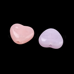 プラスチックビーズ  模造ゼリー  ハート  ミックスカラー  11x12x5mm  穴：1.8mm  約1219個/500g&nbsp;KY-F023-08B