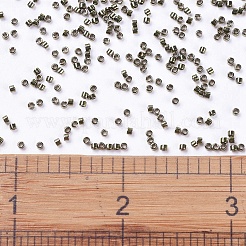 MIYUKIデリカビーズ  シリンダー  日本製シードビーズ  11/0  （db0456)亜鉛メッキオリーブ  1.3x1.6mm  穴：0.8mm  約2000個/10g&nbsp;X-SEED-J020-DB0456