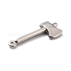 変色しない304ステンレススチールペンダント  斧  ステンレス鋼色  34x13x3.5mm  穴：1.5mm&nbsp;STAS-B024-47P