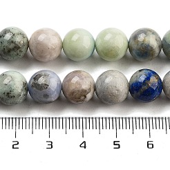 天然ハックマナイトソーダライトビーズ連売り  ラウンド  10mm  穴：1.2mm  約39個/連  15.55''（39.5センチメートル）&nbsp;G-Z063-A03-01