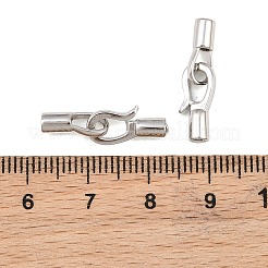 真鍮製折りたたみ式クラスプ  プラチナ  22mm  穴：0.8mm&nbsp;KK-CBA7392-01P