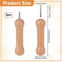 絞り染め用の木製筋引き装置  コネクター付きストレッチツール  バリーウッド  14.9x3.9cm&nbsp;TOOL-WH0136-146