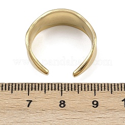304ステンレススチールカフリング  イオンプレーティング（ip）  18KGP本金メッキ  10mm&nbsp;RJEW-D332-012I-G