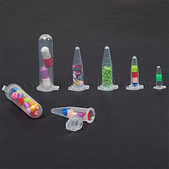 透明な使い捨てプラスチック遠心チューブ  キャップ付き  ラボ用品  透明  21.5~53.5x12~21mm  容量：0.2~5ミリリットル  300個/セット&nbsp;CON-NB0001-10