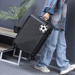 スポーツボールスタイル PVC 荷物タグ 2個  旅行IDラベル  スーツケース名札  サッカー  141~145mm&nbsp;AJEW-DJ0004-63A