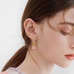 9個3色ラックメッキ環境にやさしい真鍮エナメルチャーム  長持ちメッキ  18KGP本金メッキ  ハート  ミックスカラー  9.5x10x2mm  穴：3mm  3個/カラー&nbsp;FIND-SZ0002-45