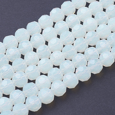 オパールビーズ連売り  多面カットラウンド  8mm  穴：1mm  約65~67個/連  49~50cm&nbsp;EGLA-J042-8mm-31-1