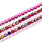 Iron Rhinestone Cup Chains, with Spool, Colorful, 2x2x2mm, about 30.00 Feet(9.14m)/Roll