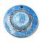 Acrylic Pendants, Hat, Light Sky Blue, 29x8.5mm, Hole: 2mm