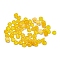 Natural White Jade Dyed Cabochons, Half Round, Yellow, 2x1mm