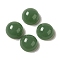 Glass Cabochons, Imitation Gemstone, Half Round, Sea Green, 10x5mm
