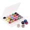 Polyester Thread, with Plastic Spools, for Sewing, Mixed Color, 0.1mm, 25rolls/box