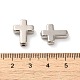 CCBプラスチックビーズ  銀  クロス  15.5x12x4.5mm  穴：1.7mm&nbsp;KY-B003-03-3