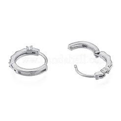 変色しにくい304ステンレススチールフープピアス金具  ラインストーンのイヤリングセッティング  ステンレス鋼色  14x14.5x2.5mm  ピン：1mm  1mmのラインストーンに適する&nbsp;STAS-N092-189