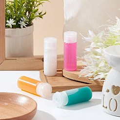 12ml peプラスチック製の空の詰め替え可能なフリップキャップボトル  PPプラスチック蓋付き  旅行液体化粧品保管用ボトルを絞る  透明  6.2cm  容量：12ml（0.4液量オンス）&nbsp;LS-MRMJ-WH0037-13A