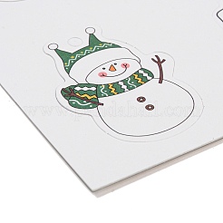 6 スタイルのクリスマス ペーパー ギフト タグ ディスプレイ カード  混合図形  ミックスカラー  13x16x0.05cm  模様：42~58x31~45ミリ&nbsp;CDIS-Q006-01E