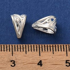ベールに925スターリングシルバースナップ  銀  9x6x6.5mm  穴：7.5x5mm&nbsp;STER-K177-03B-S