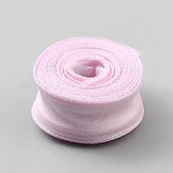 ポリエステルレーストリム  ギフト包装用  パールピンク  1-5/8インチ（40mm）  約10.00ヤード（9.14m）/ロール&nbsp;OCOR-WH0111-40A