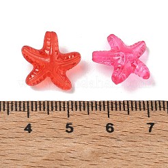 透明なアクリルビーズ  穴がない  ヒトデ  ミックスカラー  14x15x7mm  穴：1.4mm  約1315個/500g&nbsp;AC-CBAF9C1-02