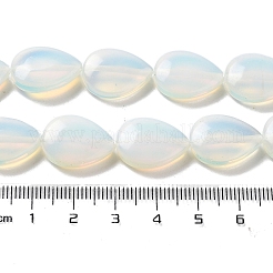 オパールビーズ連売り  フラットティアドロップ  17.5~18x13~13.5x6mm  穴：1.2~1.4mm  約11個/連  7.56''（19.2センチメートル）&nbsp;G-P528-L22-01