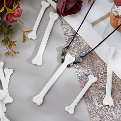 PEプラスチック骨40個  ハロウィンの装飾  ホワイト  71~96.5x15~16x6~8mm&nbsp;FIND-DC0008-08