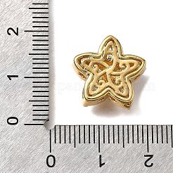 真鍮パヴェキュービックジルコニアマルチ連リンク  花  18KGP本金メッキ  透明  15x15.5x6.5mm  穴：1.8mm&nbsp;KK-F913-05G-01