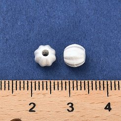 マット合金ビーズ  ラウンド  マットシルバーカラー  6x5.5mm  穴：1.2mm&nbsp;PALLOY-R145-02MS