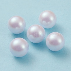Pomプラスチックビーズ  模造パール  中央掘削  ラウンド  ライトスチールブルー  11.5~12mm  穴：1.2mm&nbsp;KY-C012-01D-02