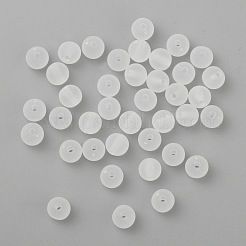 クリアアクリルボールビーズ  つや消しスタイル  ラウンド  透明  6mm  穴：1mm  約4200個/500g&nbsp;FACR-R021-6mm-16