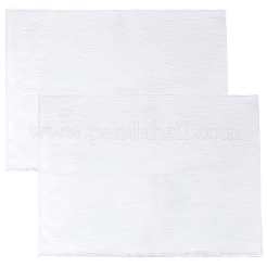 DIYクラフト用のぬいぐるみ布生地2枚  テーブルメサ保護  背景布  ホワイト  400x500~520x2mm&nbsp;DIY-CN0009-94B