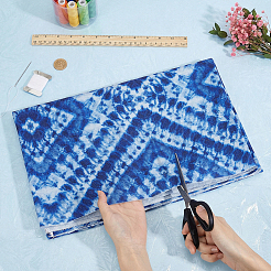 ソファ用の繊維タイダイ生地  ベッドとボヘミアンスタイルのインテリア  スチールブルー  1000x1560x0.5mm&nbsp;DIY-WH0816-524A