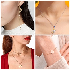 DIY 鉄アズキチェーン ネックレス/ブレスレット ジュエリーキット  ゴールドカラー  12x6mm  穴：1.2mm  50pc&nbsp;DIY-YW0010-78G