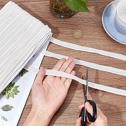 ポリエステル製ブックヘッドバンド  製本装飾用  ホワイト  5/8インチ（15mm）  約109.36ヤード（100m）/ロール&nbsp;OCOR-WH0073-62