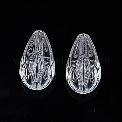 透明なアクリルビーズ  ティアドロップ  透明  20.5x12x11.5mm  穴：1.8mm&nbsp;X-TACR-N009-32