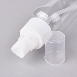 100mlプラスチックスプレーボトル  詰め替え可能なミストポンプ  ボトルキャップ付き  空のアルコール瓶  透明  13.5x4cm  容量：100ml（3.38液量オンス）&nbsp;X-AJEW-G022-01