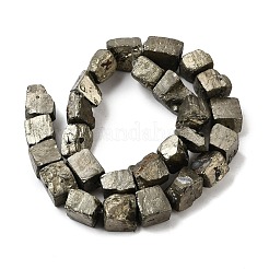 天然石パイライトビーズ連売り  ナゲット  10~24x10~24mm  穴：1mm  約26~27個/連  14.9インチ（38cm）&nbsp;G-P322-20