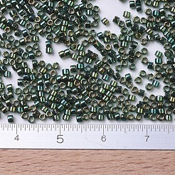 MIYUKIデリカビーズ小  シリンダー  日本製シードビーズ  15/0  （dbs0125)エメラルドゴールドの光沢  1.1x1.3mm  穴：0.7mm  約175000個/袋  50 G /袋&nbsp;SEED-X0054-DBS0125