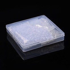 プラスチックスタッドピアスパーツ  耳ナッツ  透明  12.5x8.5x1.8cm&nbsp;KY-PH0007-25