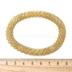 女性用304ステンレススチールストレッチバングル  ゴールドカラー  3/8インチ（0.95cm）  内径：2-1/8インチ（5.25cm）&nbsp;LS-BJEW-P315-02E-G