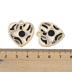 メッキ合金エナメルチャームラック  カドミウムフリー＆ニッケルフリー＆鉛フリー  ハートチャーム  ミックスカラー  27x25x2mm  穴：2mm&nbsp;FIND-I038-08