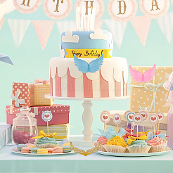 24個 6色 プラスチック製天使の羽飾り  工芸品の翼  diyのクリスマスプレゼントに  ケーキデコレーション  ミックスカラー  100x70mm  4個/カラー&nbsp;DIY-AR0002-99A