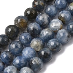 天然カヤナイト/シアナイト/ジステンビーズ連売り  ラウンド  8~8.5mm  穴：1mm  約48個/連  15.16~15.24''（38.5~38.7センチメートル）&nbsp;G-G272-A01-8mm