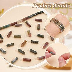 2 連売り 天然インディアンアゲートビーズ 連売り  コラム  13~13.5x4.5mm  穴：1.4mm  約30個/連  15.51インチ（39.4cm）&nbsp;G-PH0002-41
