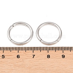 真鍮のツイスタークラスプ  ラックめっき  長持ちメッキ  カドミウムフリー＆鉛フリー  リング  プラチナ  18x2mm&nbsp;KK-Z146-04P-03
