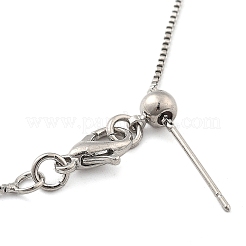 ステンレススチールベネチアンチェーンブレスレット男性用女性用  ステンレス鋼色  11x0.1cm&nbsp;BJEW-G736-10P